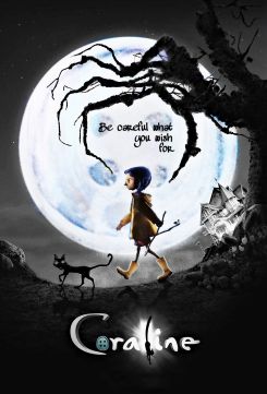 Capa editada do filme Coraline