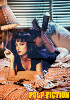 Capa editada do filme Pulp Fiction